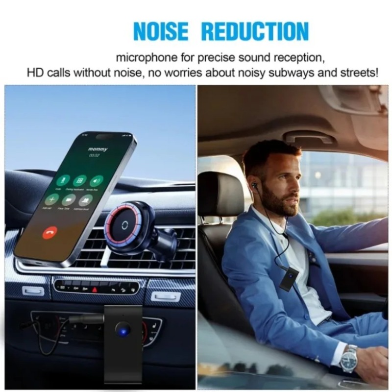 Headphone Amplifier - เครื่องรับสัญญาณเสียงบลูทูธ 5.0 พร้อมหูฟังแบบมีสาย หูฟังขนาด 3.5 มม.