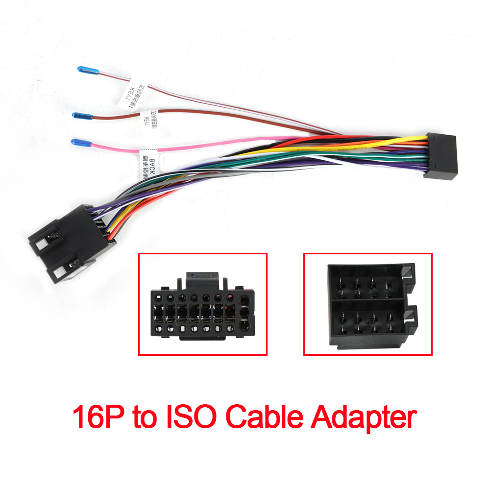 Audio Cable Rca - ปลั๊ก 16 พินสาย ISO มาตรฐานอะแดปเตอร์รถวิทยุสเตอริโอสําหรับ ALPINE