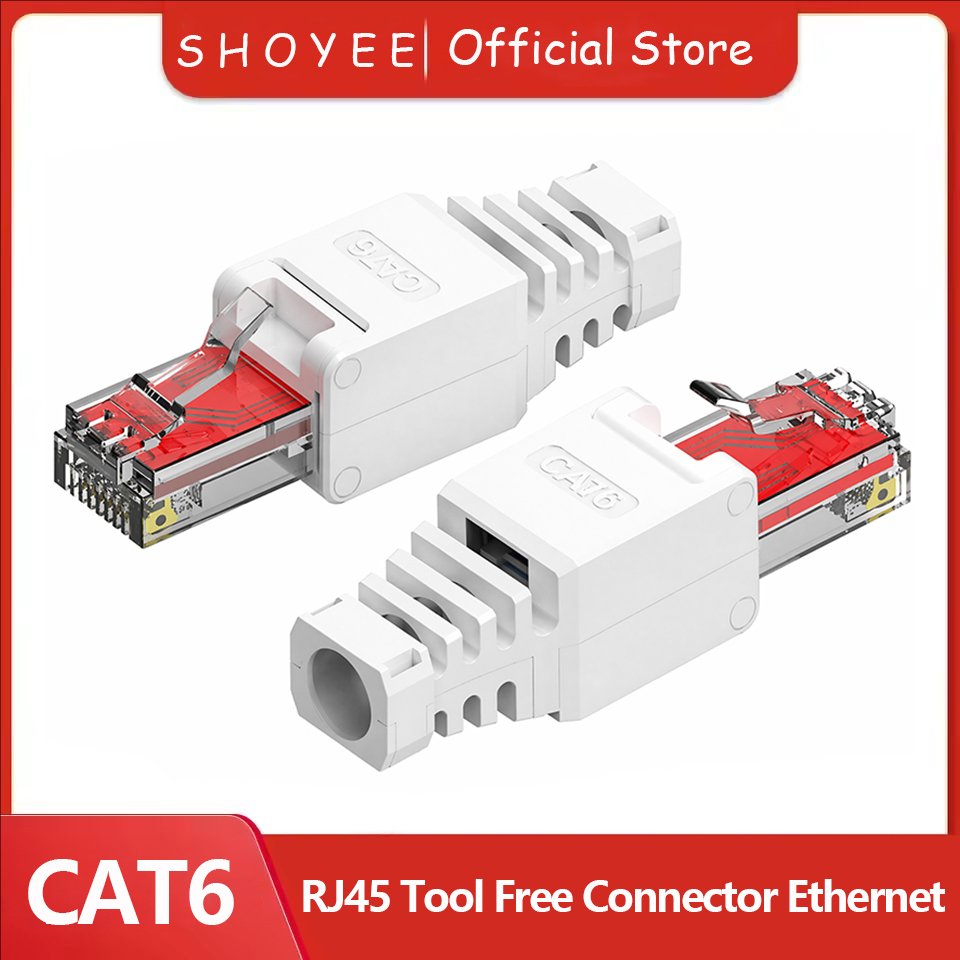 Rj45 Jack - หัวต่อสายอีเธอร์เน็ต Gigabit Tool Free RJ45 CAT6