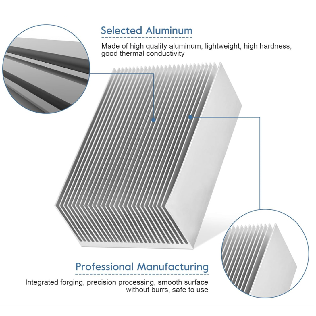 ฮีทซิงค์อะลูมิเนียม DIY รูปทรง - Heatsink Aluminum บทวิจารณ์และราคา