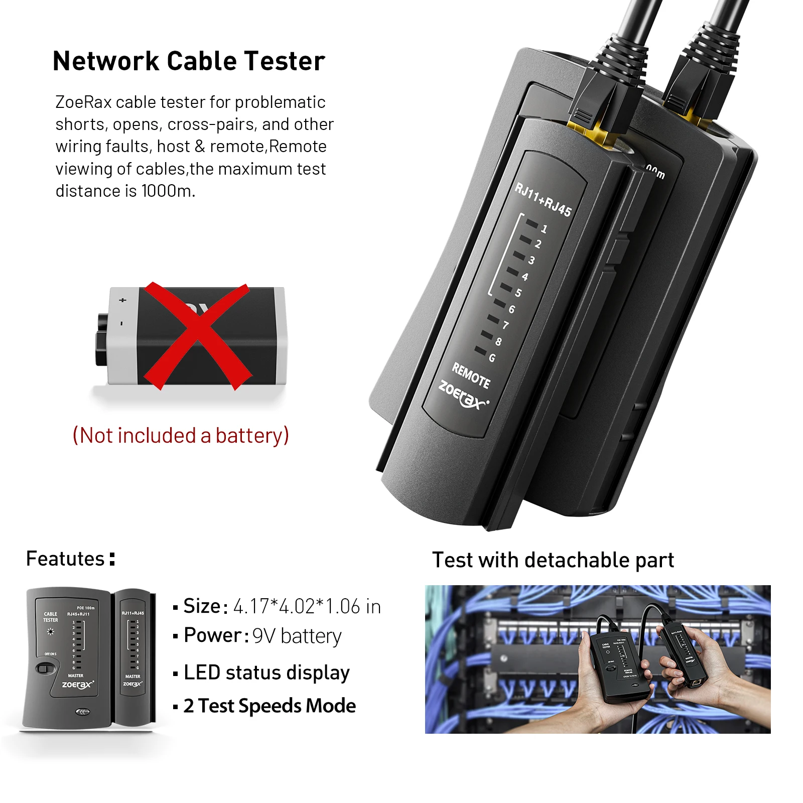 ZoeRax RJ45 CAT6 CAT5E ชุดเครื - Rj45 Jack บทวิจารณ์และราคา
