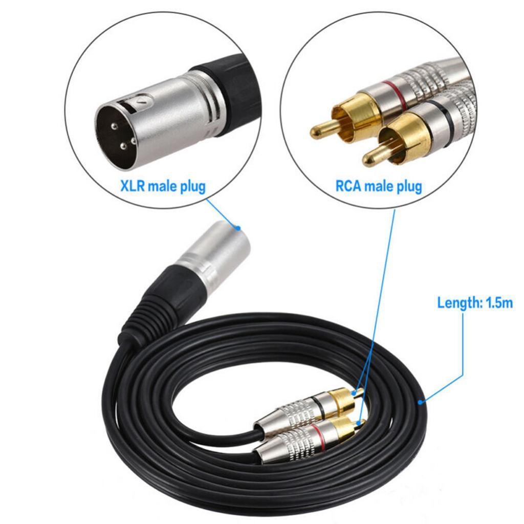 สายแยกสัญญาณเสียง XLR เป็น RCA - Audio Cable Rca บทวิจารณ์และราคา