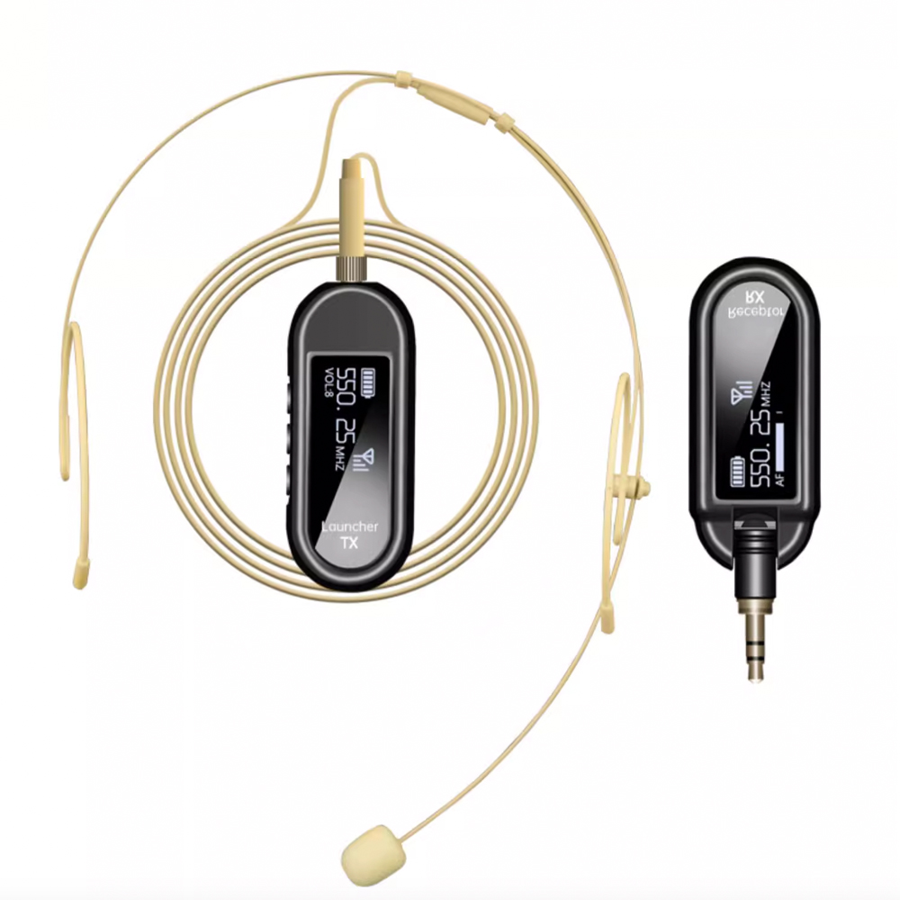 ไมโครโฟนไร้สายแบบเฮดเซ็ต UHF ส - Microphone Capsule บทวิจารณ์และราคา