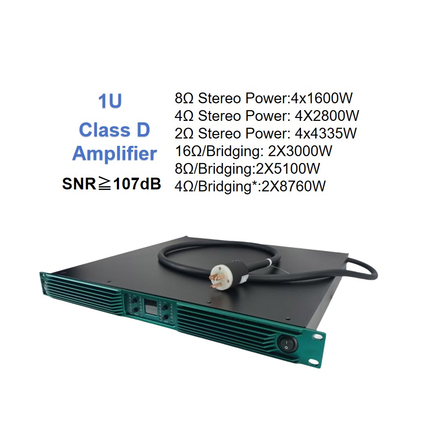 เพาเวอร์แอมป์แบบติดตั้งบนแร็ค  - Class D Amplifier บทวิจารณ์และราคา