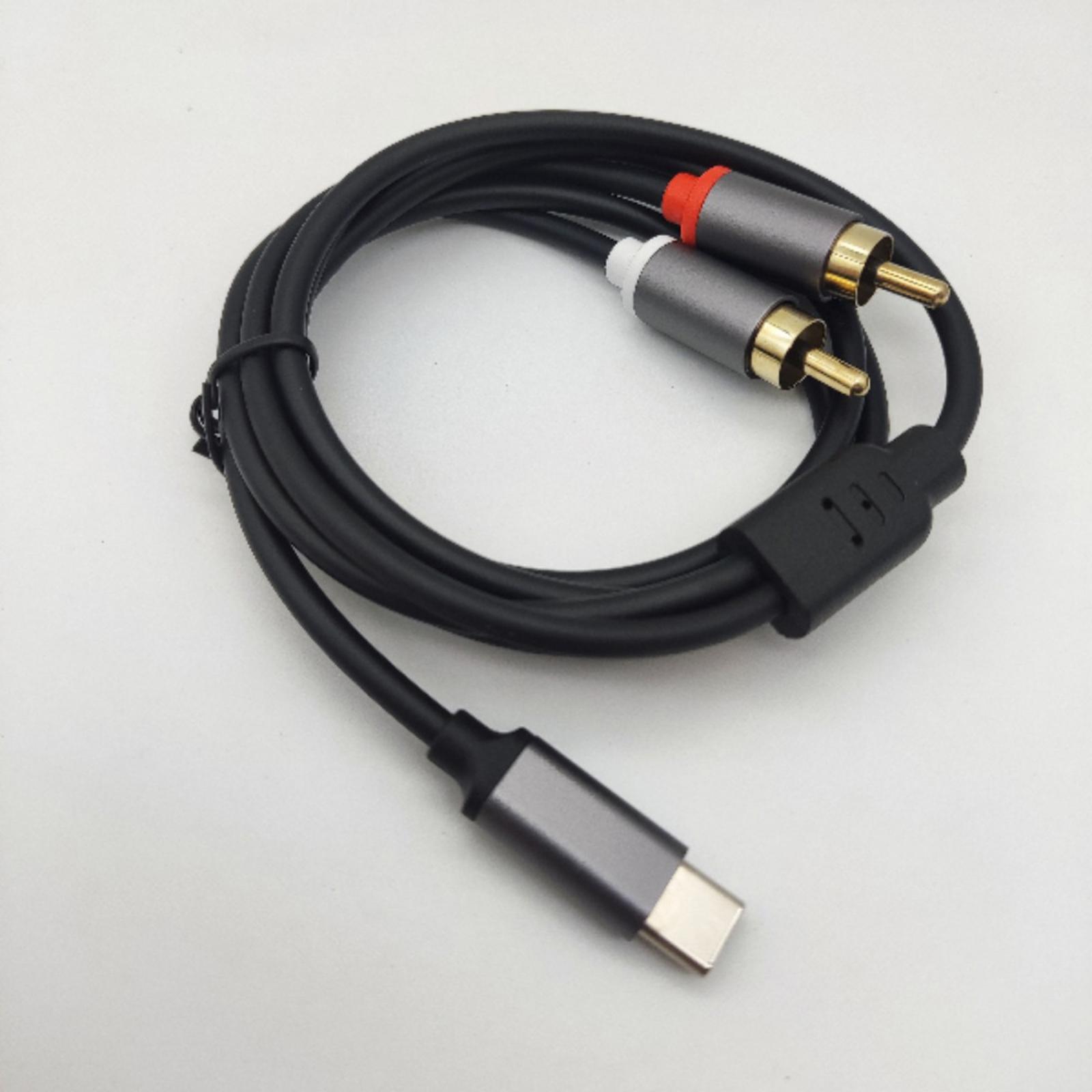 สายสัญญาณเสียงสเตอริโอ USB-C t - Audio Cable Rca บทวิจารณ์และราคา