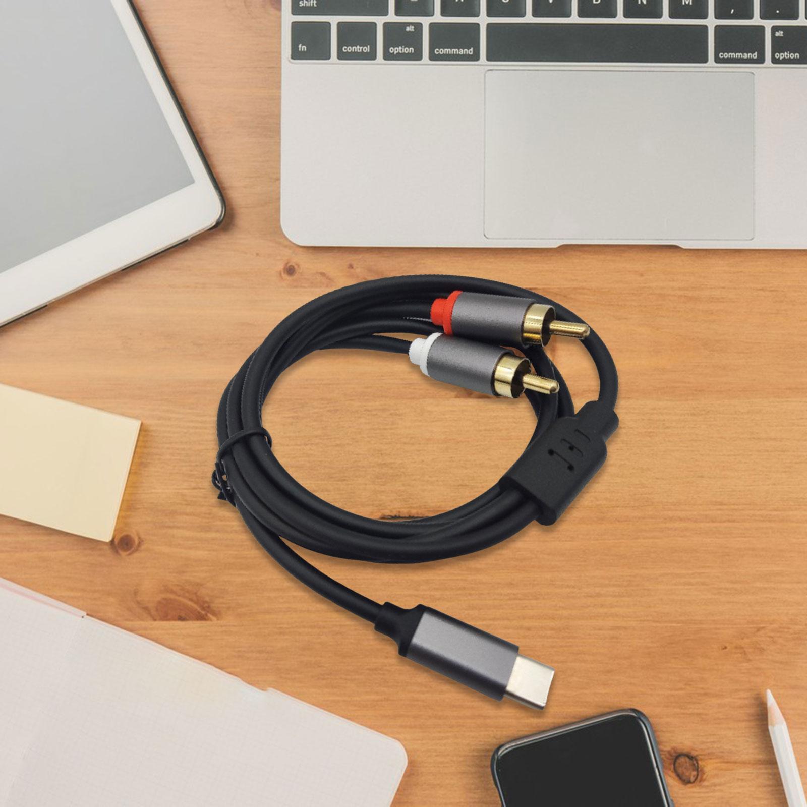 สายสัญญาณเสียงสเตอริโอ USB-C t - Audio Cable Rca บทวิจารณ์และราคา