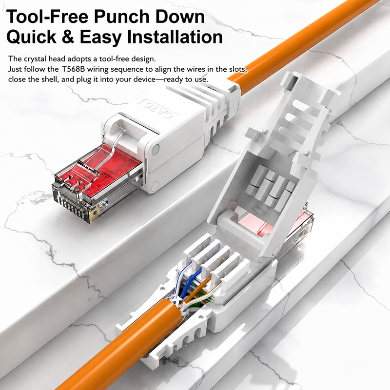 หัวต่อสายอีเธอร์เน็ต Gigabit T - Rj45 Jack บทวิจารณ์และราคา
