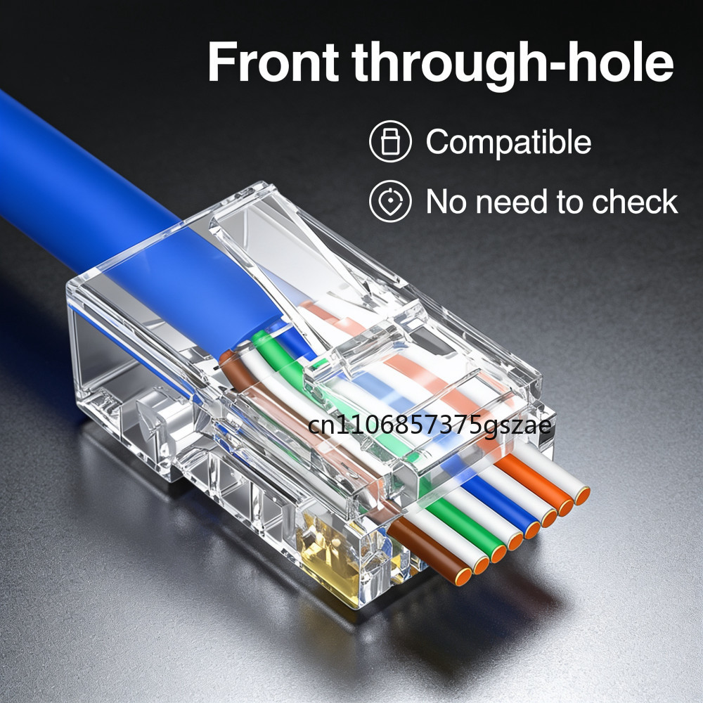 10/50/100 ชิ้น หัวคริสตัล CAT6 - Rj45 Jack บทวิจารณ์และราคา