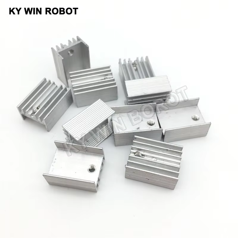 10 ชิ้นอลูมิเนียม TO-220 ฮีทซิ - Heatsink Aluminum บทวิจารณ์และราคา